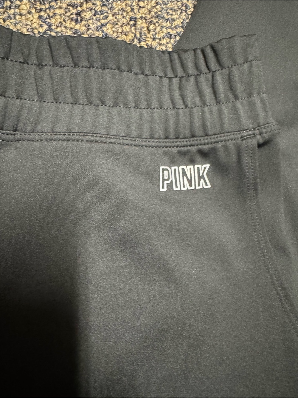 Active USA PINK Active Black Athletic Joggers - Picture 3 of 7